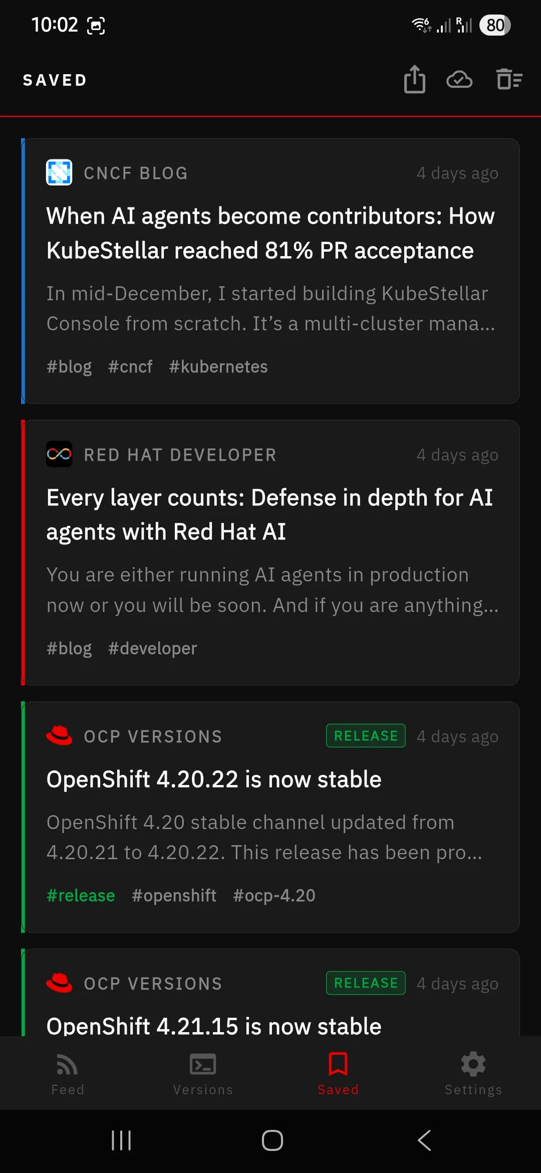A custom alert rule being configured